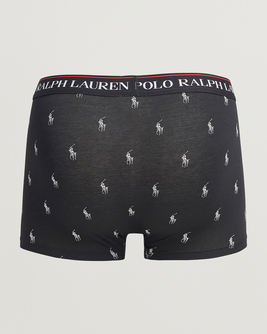 Herren | Unterwäsche | Polo Ralph Lauren | 3-Pack Trunk Black/Stripe/Pony