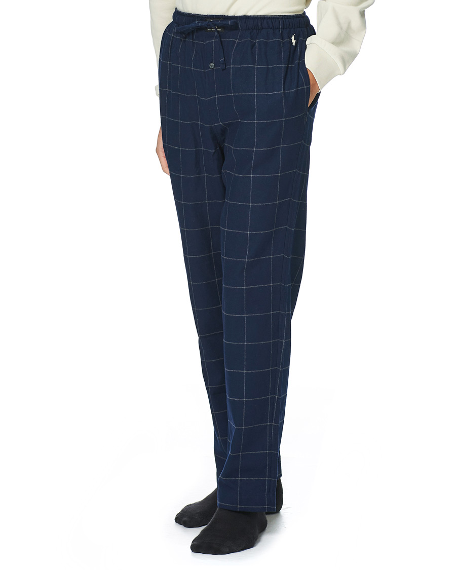 Herren | Schlafanzüge & Bademäntel | Polo Ralph Lauren | Flannel Pyjama Pants Window Pane Navy