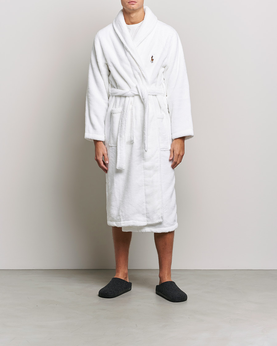 Polo Ralph Lauren Cotton Terry Robe White White bei Care of Carl