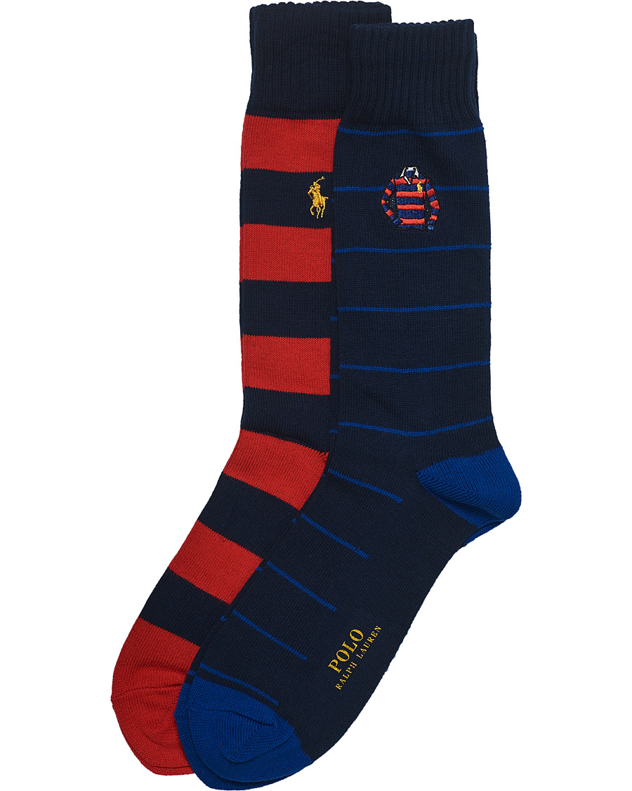 Herren | Unterwäsche | Polo Ralph Lauren | 2-Pack Embroidered Rugby Shirt Socks Blue