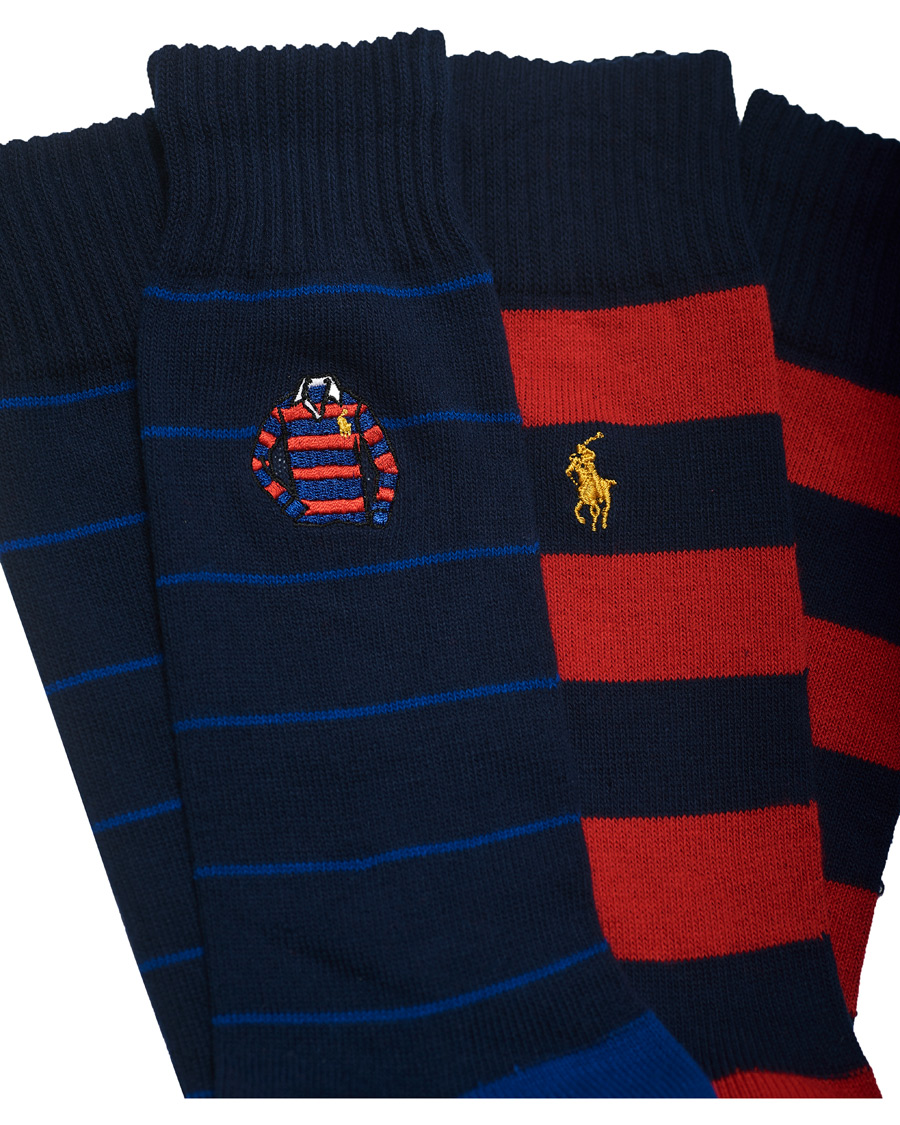 Herren | Unterwäsche | Polo Ralph Lauren | 2-Pack Embroidered Rugby Shirt Socks Blue