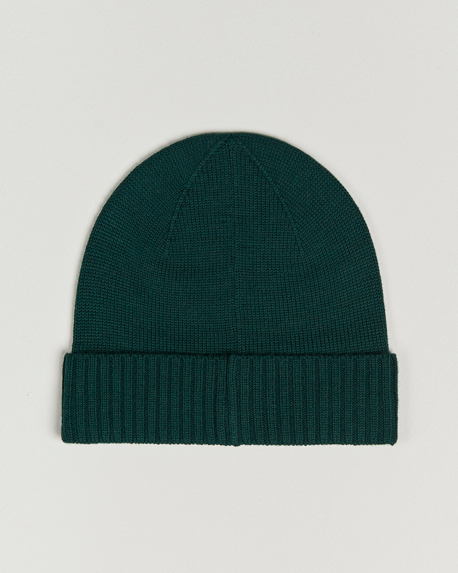 Herren | Polo Ralph Lauren Merino Wool Beanie College Green | Polo Ralph Lauren | Merino Wool Beanie College Green