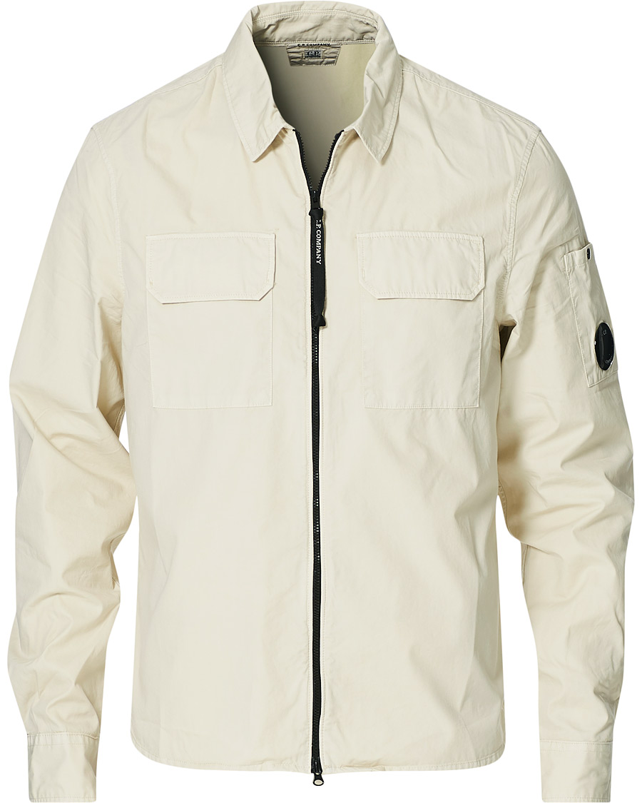 Herren | Hemden | C.P. Company | Garment Dyed Overshirt Ecru
