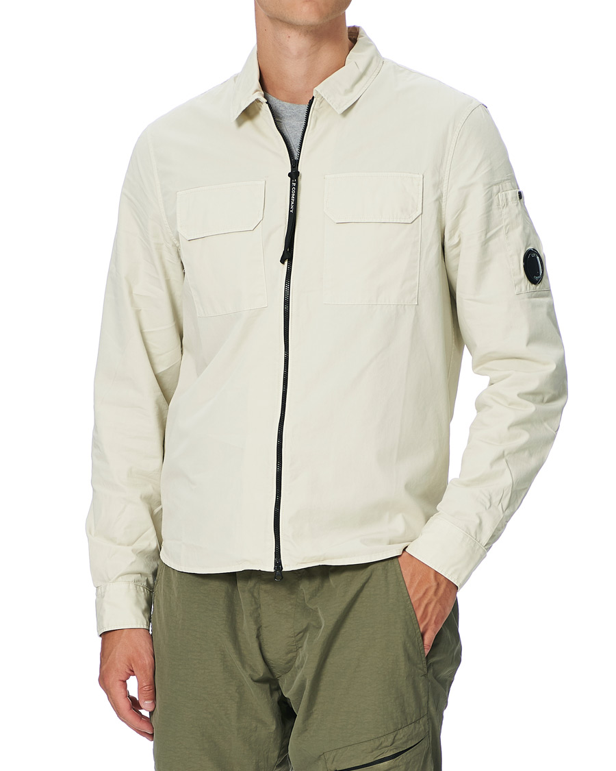 Herren | Hemden | C.P. Company | Garment Dyed Overshirt Ecru