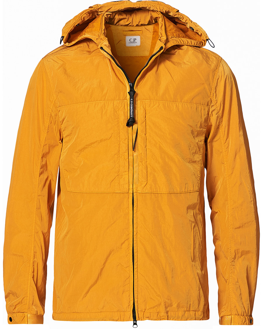 Herren | Jacken | C.P. Company | Chrome Garment Dyed Nylon Hooded Overshirt Orange