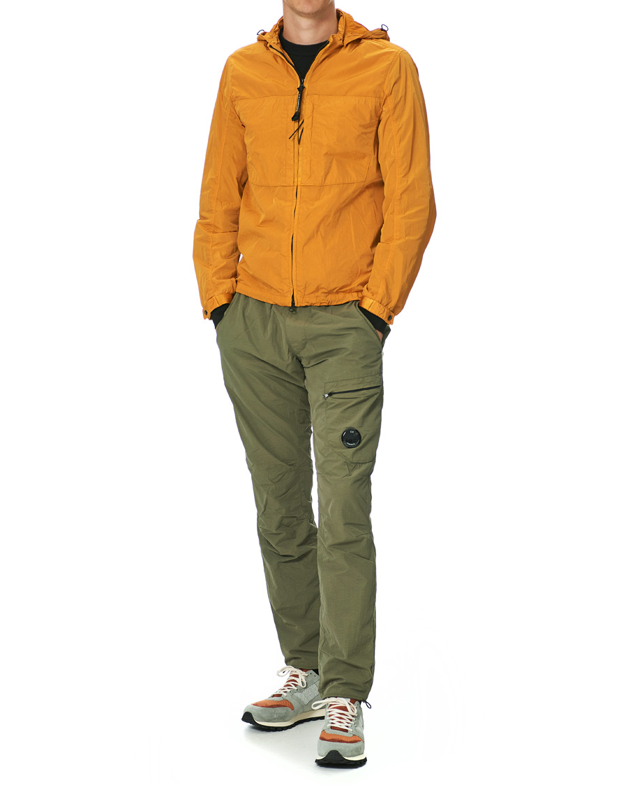 Herren | Jacken | C.P. Company | Chrome Garment Dyed Nylon Hooded Overshirt Orange