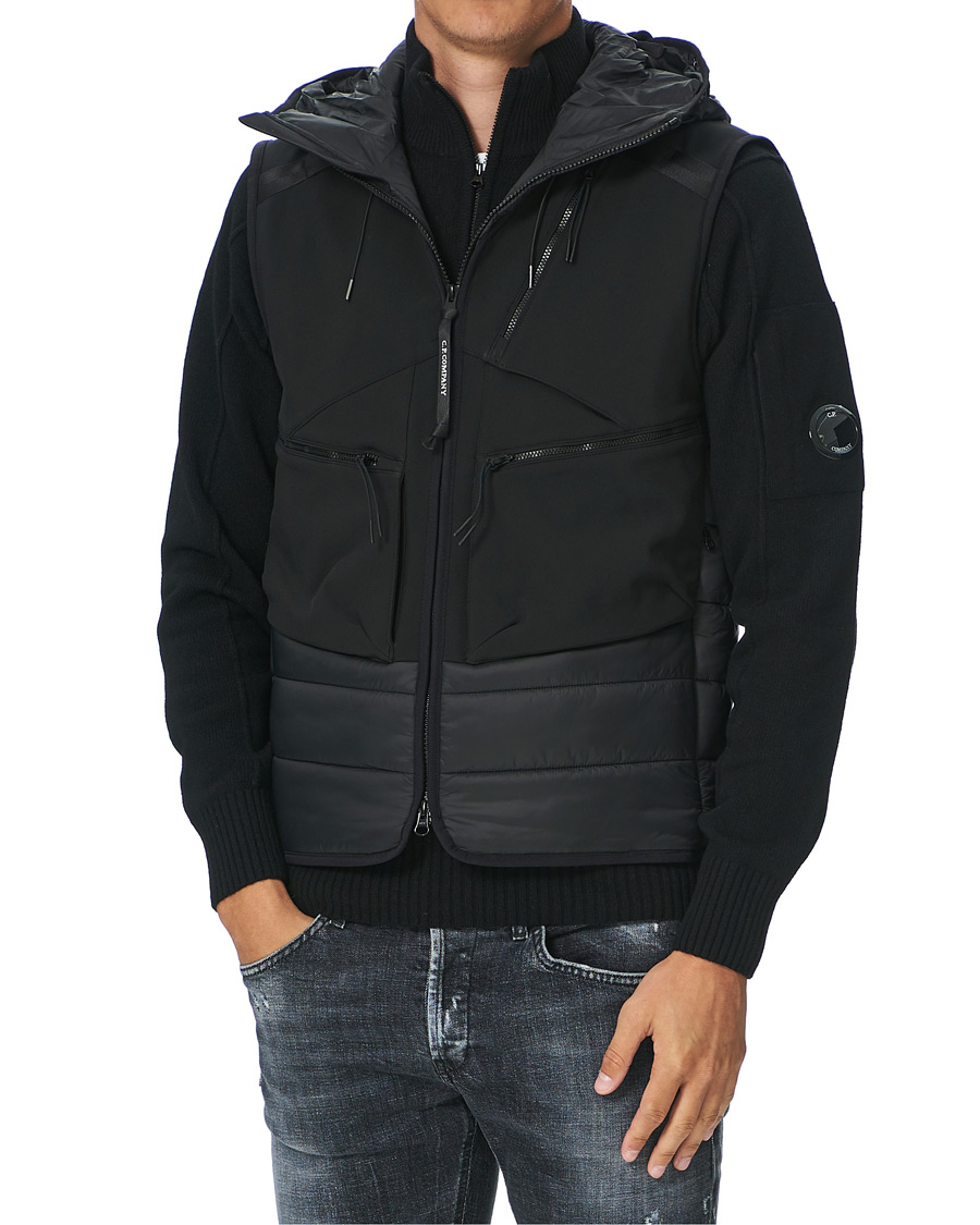 Herren | Jacken | C.P. Company | Shell Mixed Goggle Vest Black