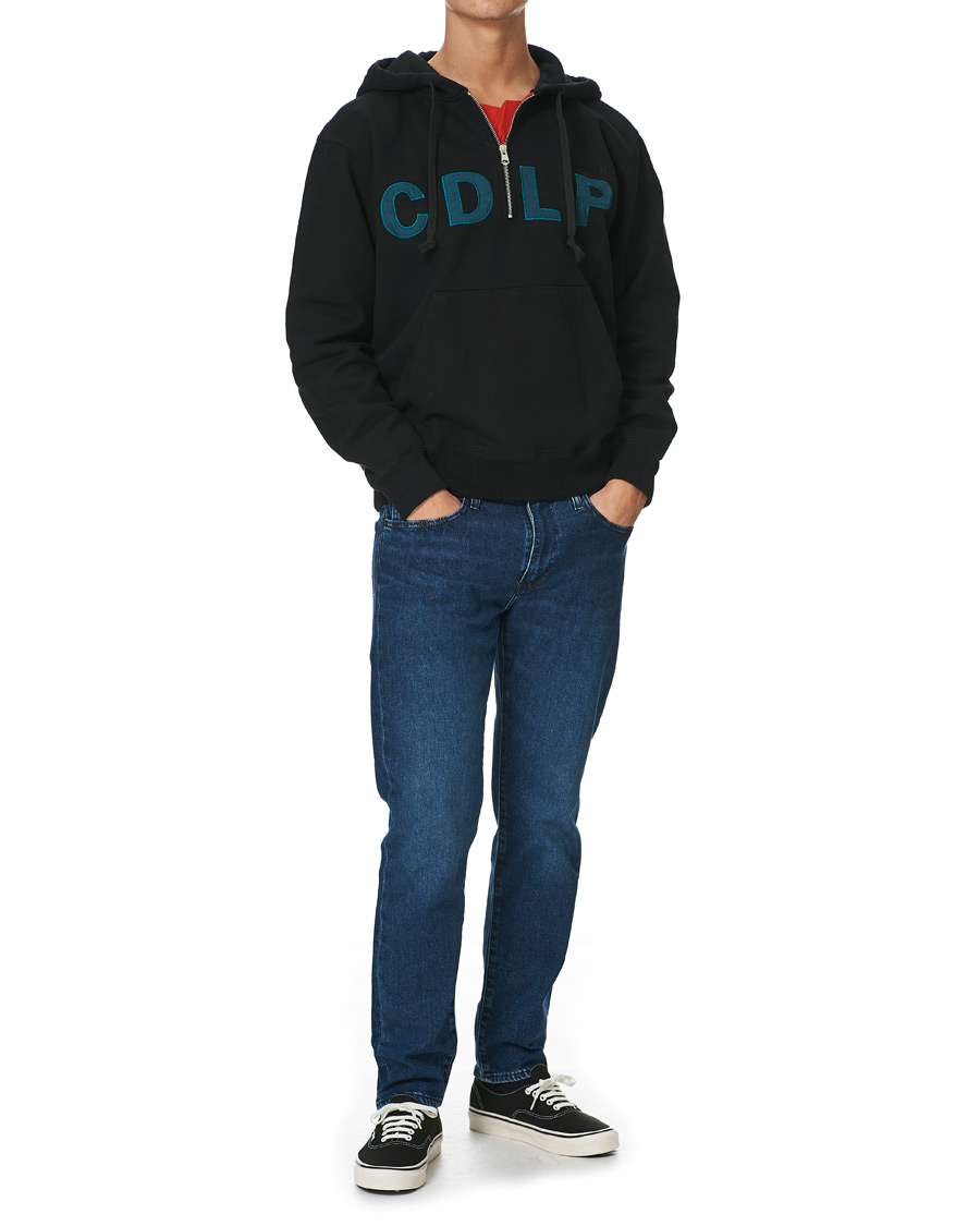 Herren | Pullover | CDLP | Heavyweight Terry Half-Zip Hoodie Black