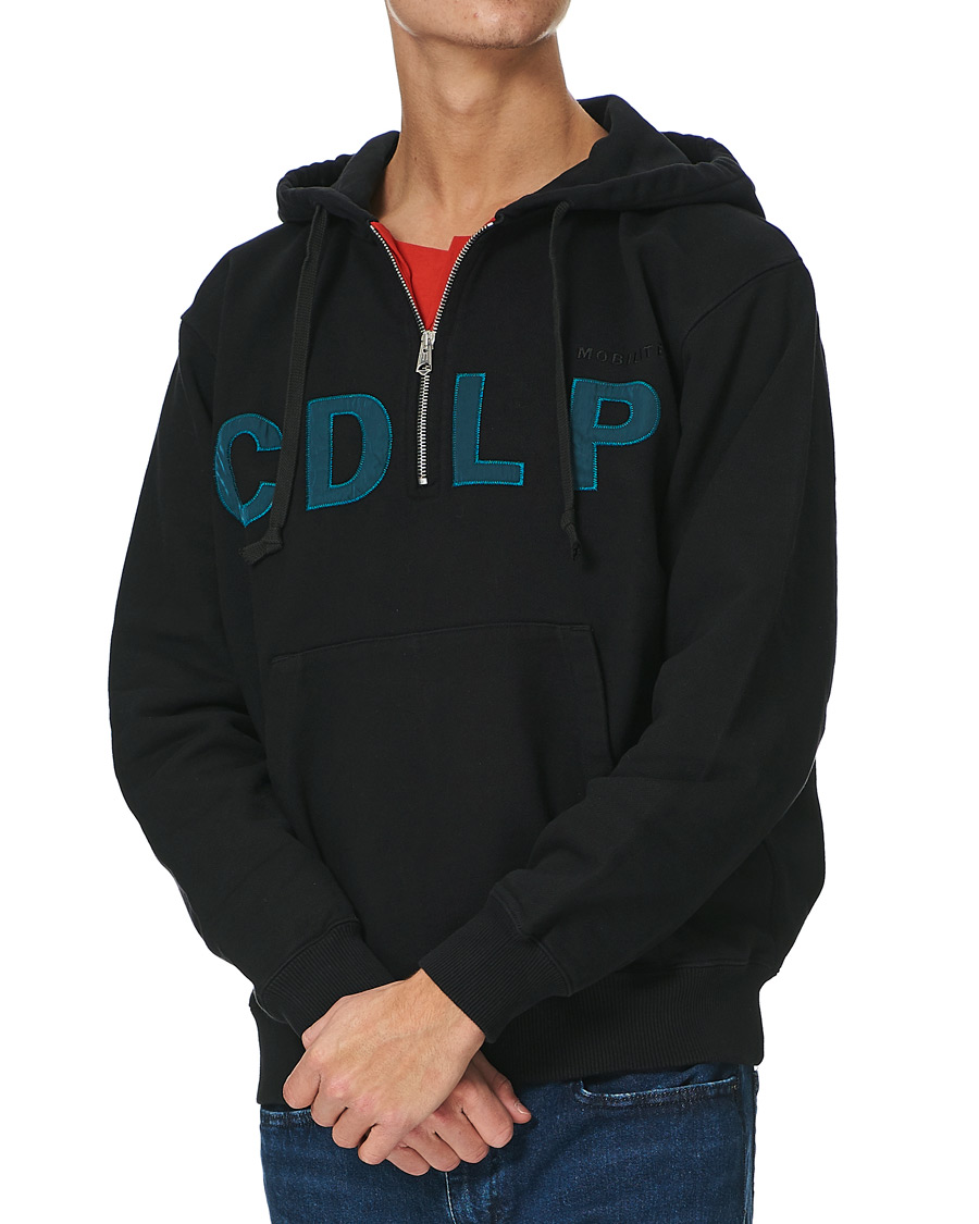 Herren | Pullover | CDLP | Heavyweight Terry Half-Zip Hoodie Black