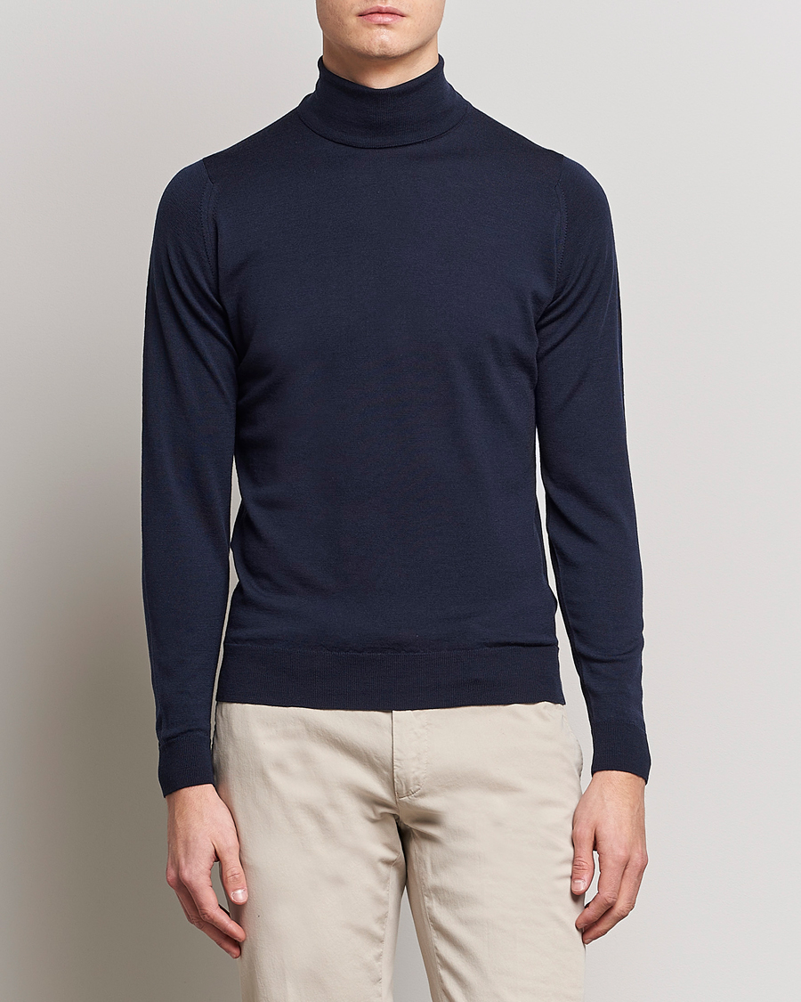 Herren |  | John Smedley | Cherwell Extra Fine Merino Rollneck Midnight