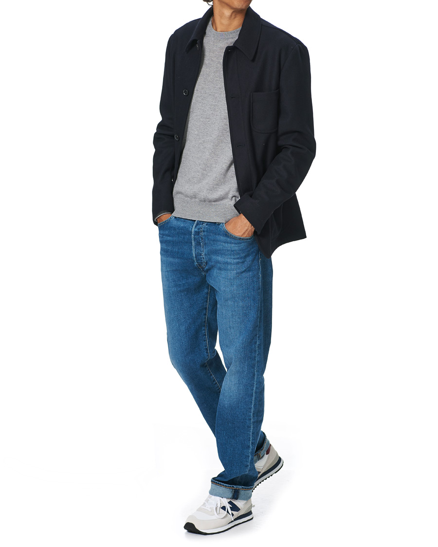Herren | New Balance 574 Sneaker White/Navy | New Balance | 574 Sneaker White/Navy