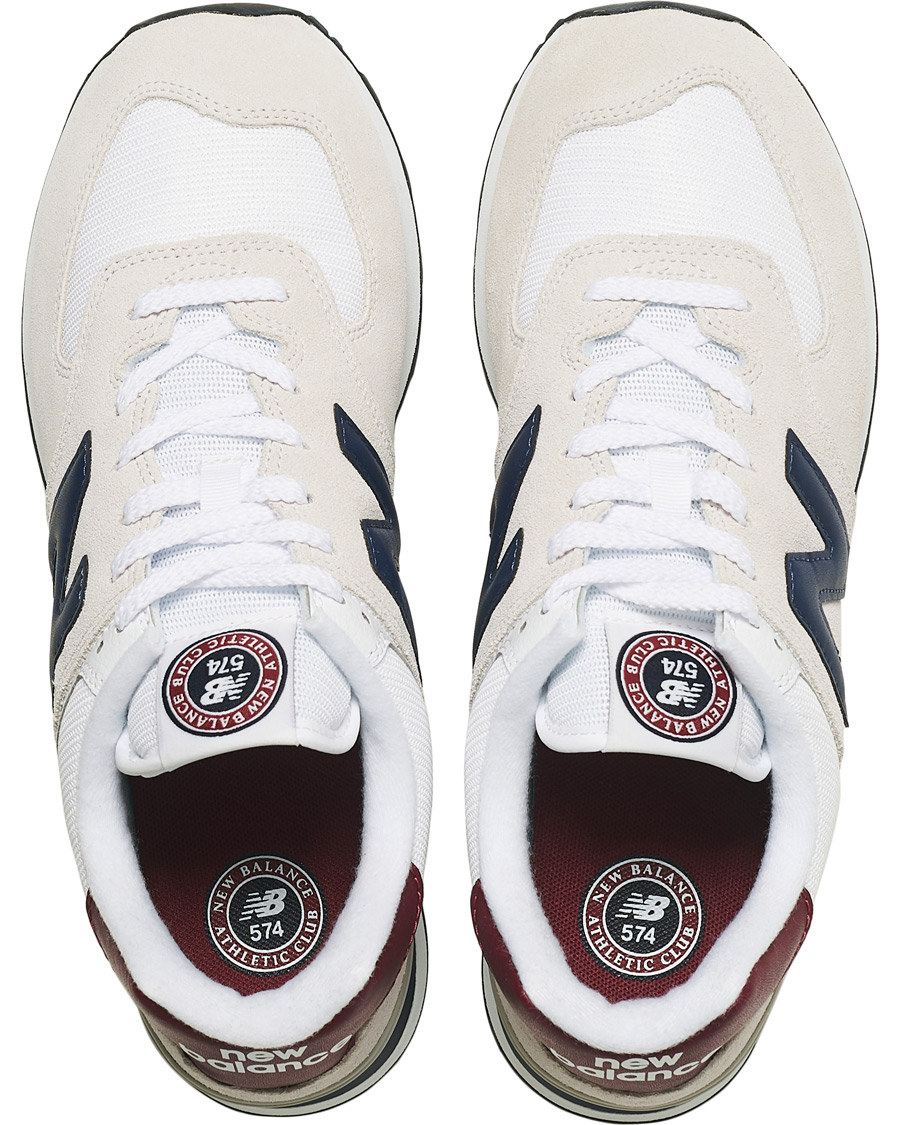 Herren | New Balance 574 Sneaker White/Navy | New Balance | 574 Sneaker White/Navy