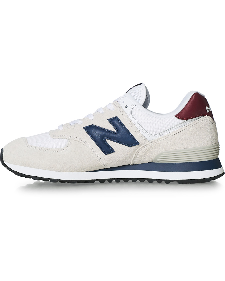 Herren | New Balance 574 Sneaker White/Navy | New Balance | 574 Sneaker White/Navy