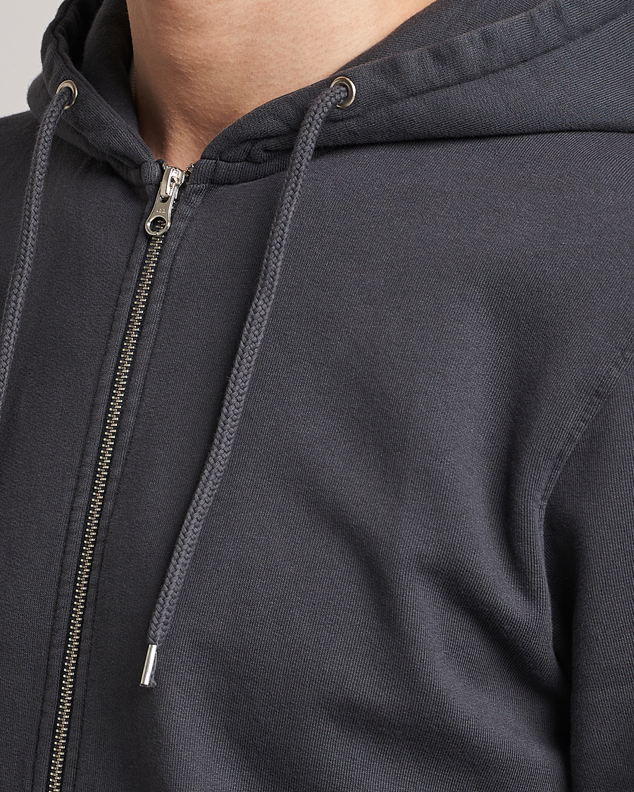 Herren | Pullover | Colorful Standard | Classic Organic Full Zip Hood Lava Grey