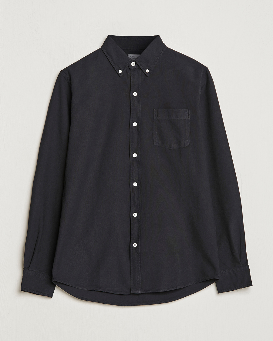 Herren | Freizeithemden | Colorful Standard | Classic Organic Oxford Button Down Shirt Deep Black