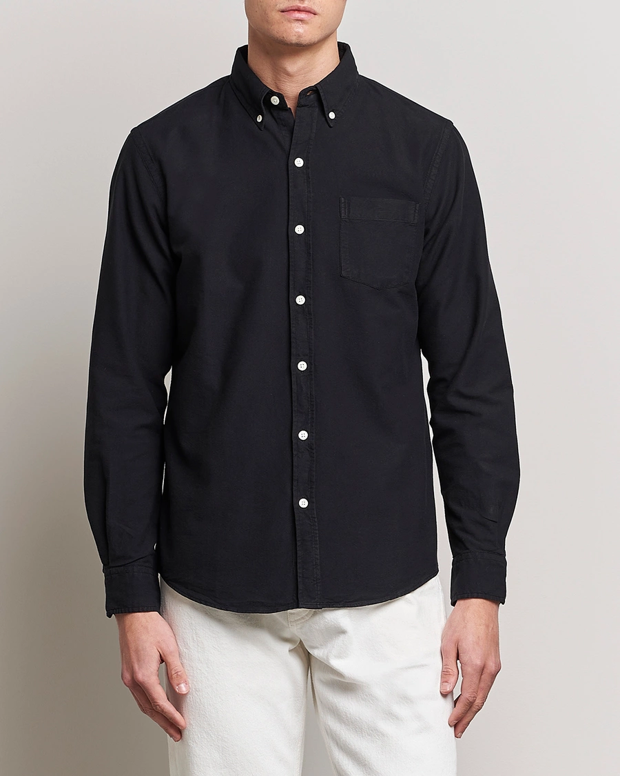 Herren | Hemden | Colorful Standard | Classic Organic Oxford Button Down Shirt Deep Black