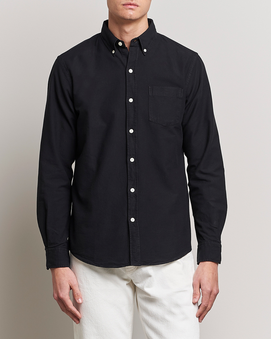 Herren | Unter 100 | Colorful Standard | Classic Organic Oxford Button Down Shirt Deep Black