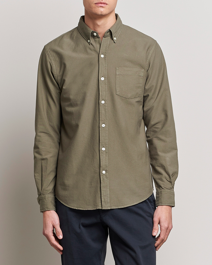 Herren | Contemporary Creators | Colorful Standard | Classic Organic Oxford Button Down Shirt Dusty Olive