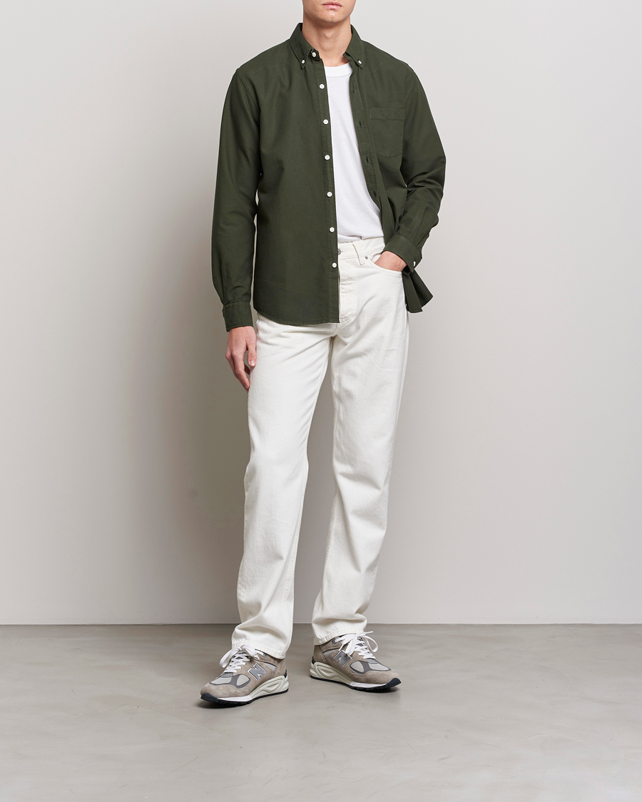 Herren | Hemden | Colorful Standard | Classic Organic Oxford Button Down Shirt Hunter Green