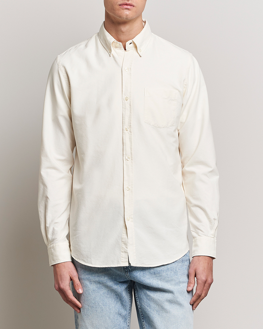 Herren |  | Colorful Standard | Classic Organic Oxford Button Down Shirt Ivory White