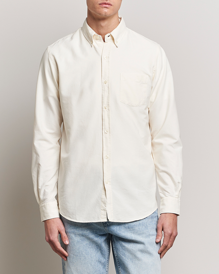 Herren | Oxfordhemden | Colorful Standard | Classic Organic Oxford Button Down Shirt Ivory White