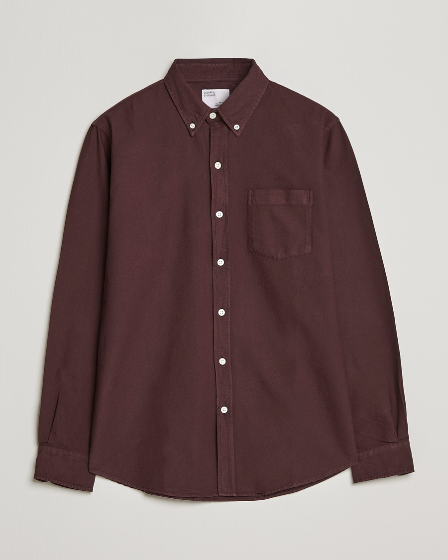 Herren | Hemden | Colorful Standard | Classic Organic Oxford Button Down Shirt Oxblood Red