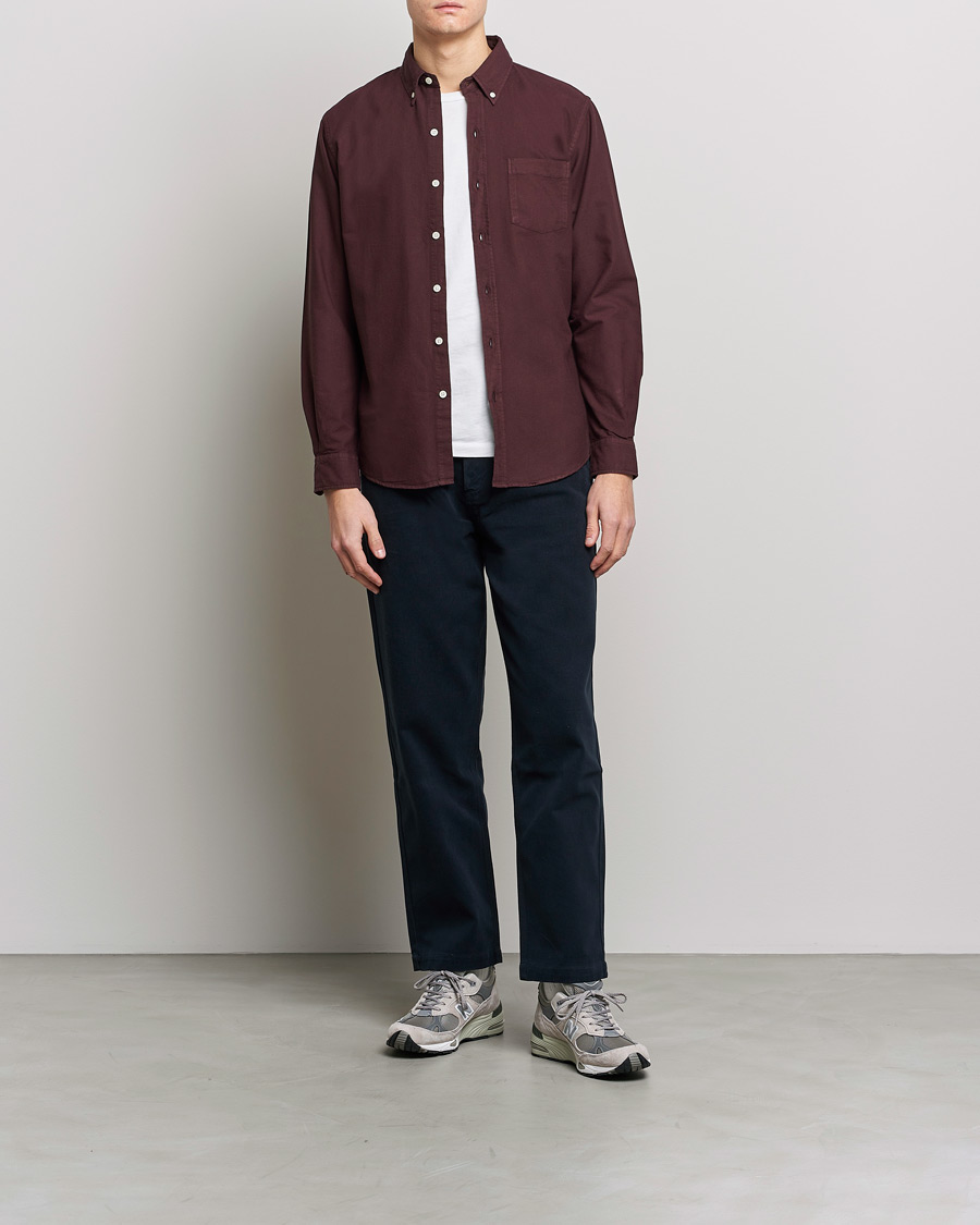 Herren | Hemden | Colorful Standard | Classic Organic Oxford Button Down Shirt Oxblood Red