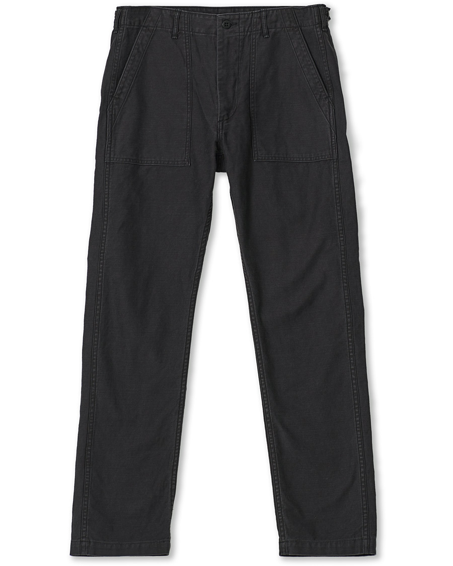 Herren | Hosen | orSlow | Slim Fit Original Sateen Fatigue Pants Black