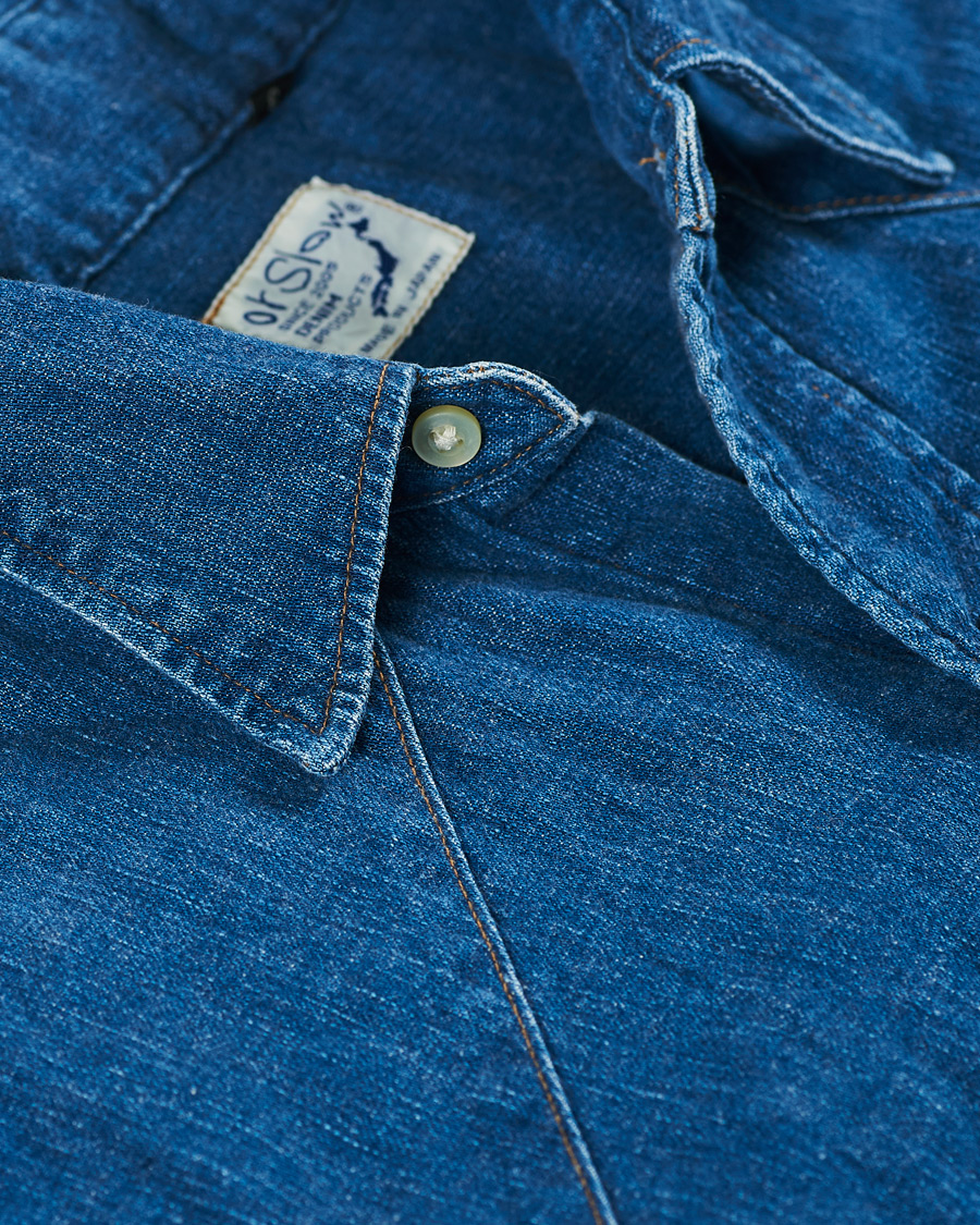 Herren | Hemden | orSlow | Denim Western Shirt Washed Indigo