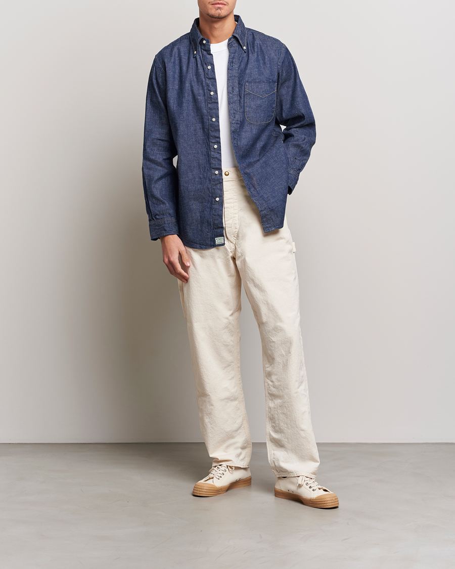 Herren | Hemden | orSlow | Denim Button Down Shirt One Wash