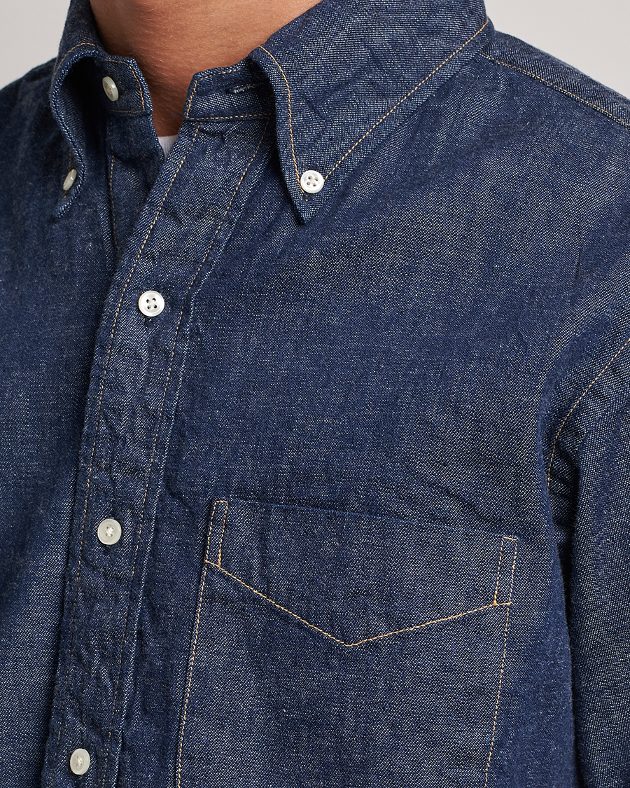Herren | Hemden | orSlow | Denim Button Down Shirt One Wash