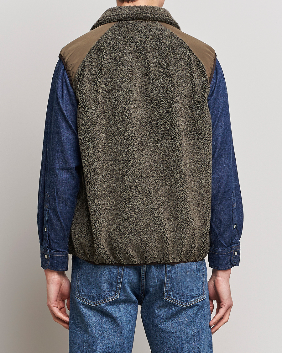 Herren | Jacken | orSlow | Boa Fleece Vest Army Green