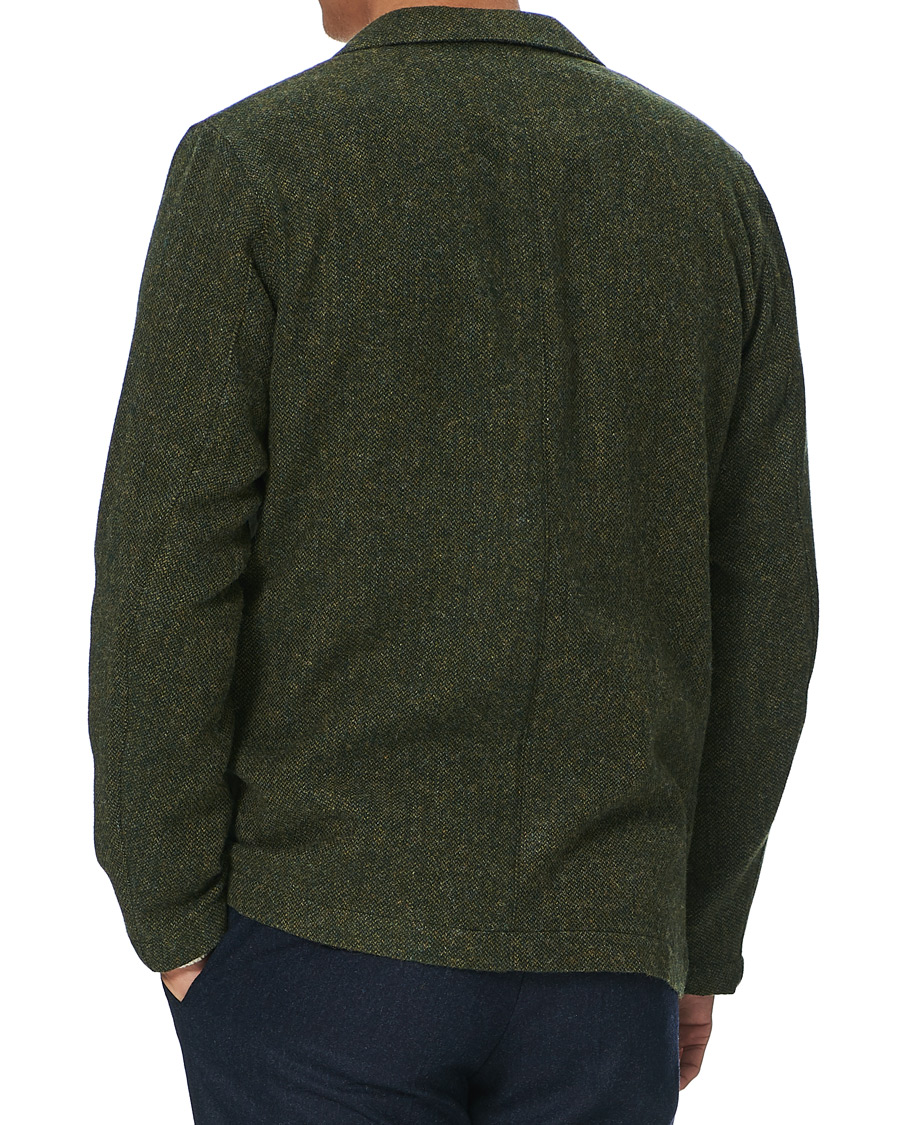Herren | Jacken | Oscar Jacobson | Hector Moon Wool/Cotton Shirt Jacket Green
