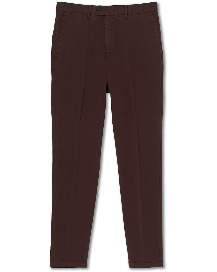 Herren | Hosen | Oscar Jacobson | Danwick Side Adjusters Chino Burgundy