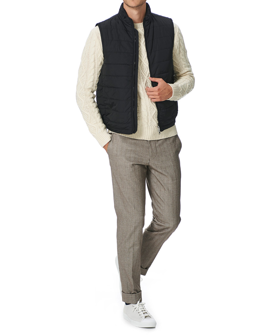 Herren | Hosen | Oscar Jacobson | Nolan Drawstring Herringbone Trousers Light Brown