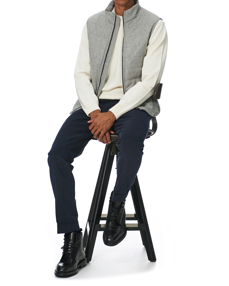 Herren | Hosen | Oscar Jacobson | Denz Turn Up Chinos Navy