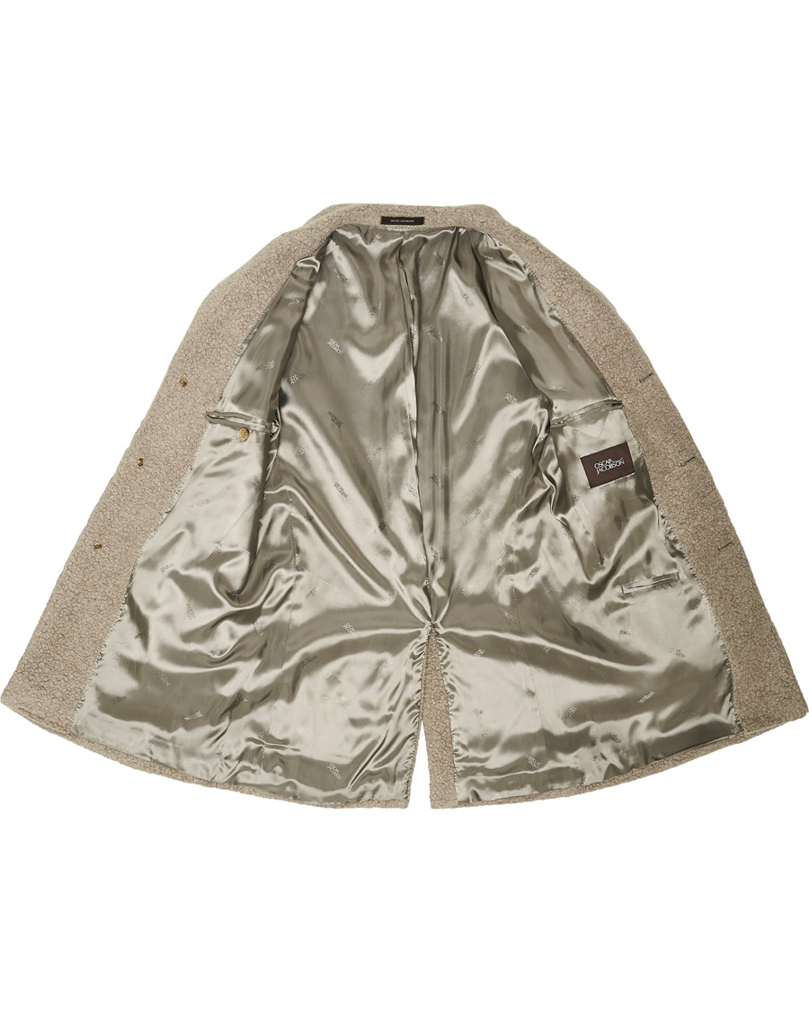 Herren | Jacken | Oscar Jacobson | Storvik Wool Terry Coat Creme