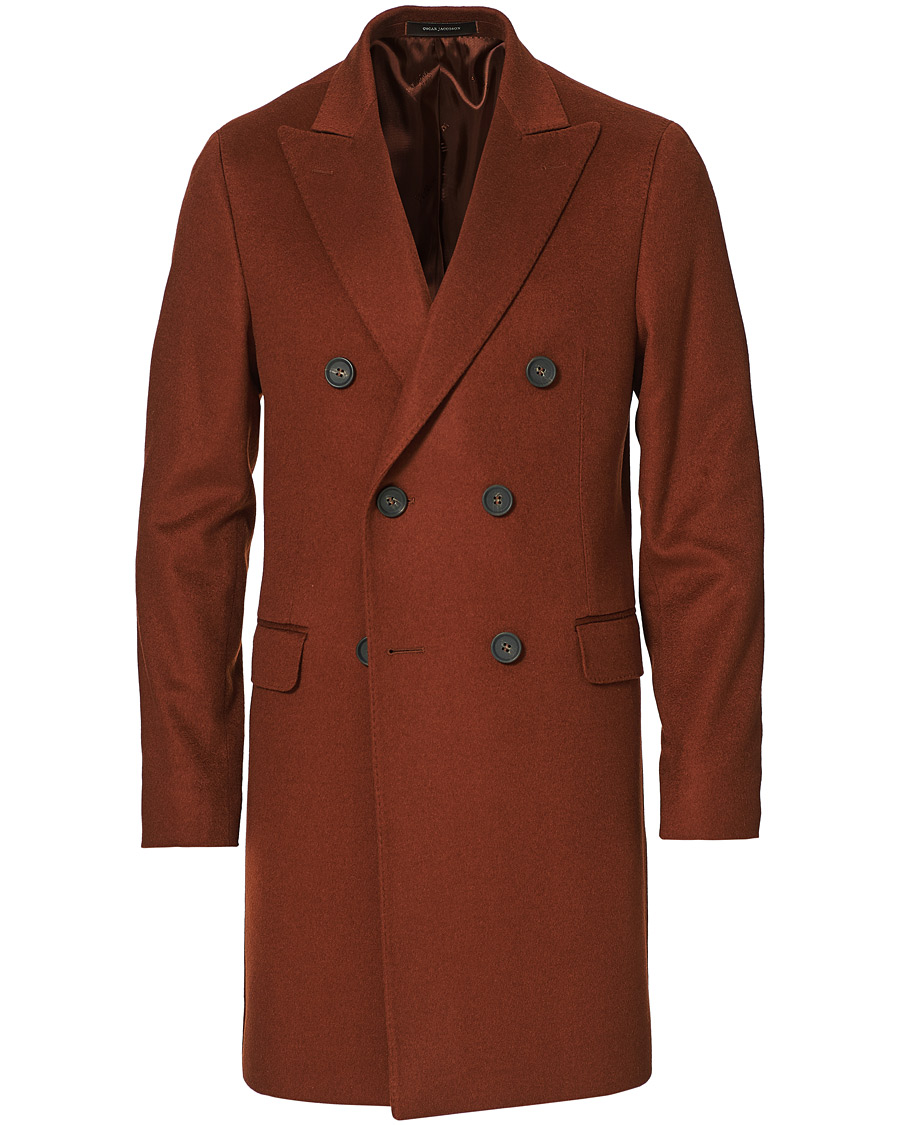 Herren | Jacken | Oscar Jacobson | Sebastian Double Breasted Cashmere Coat Camel