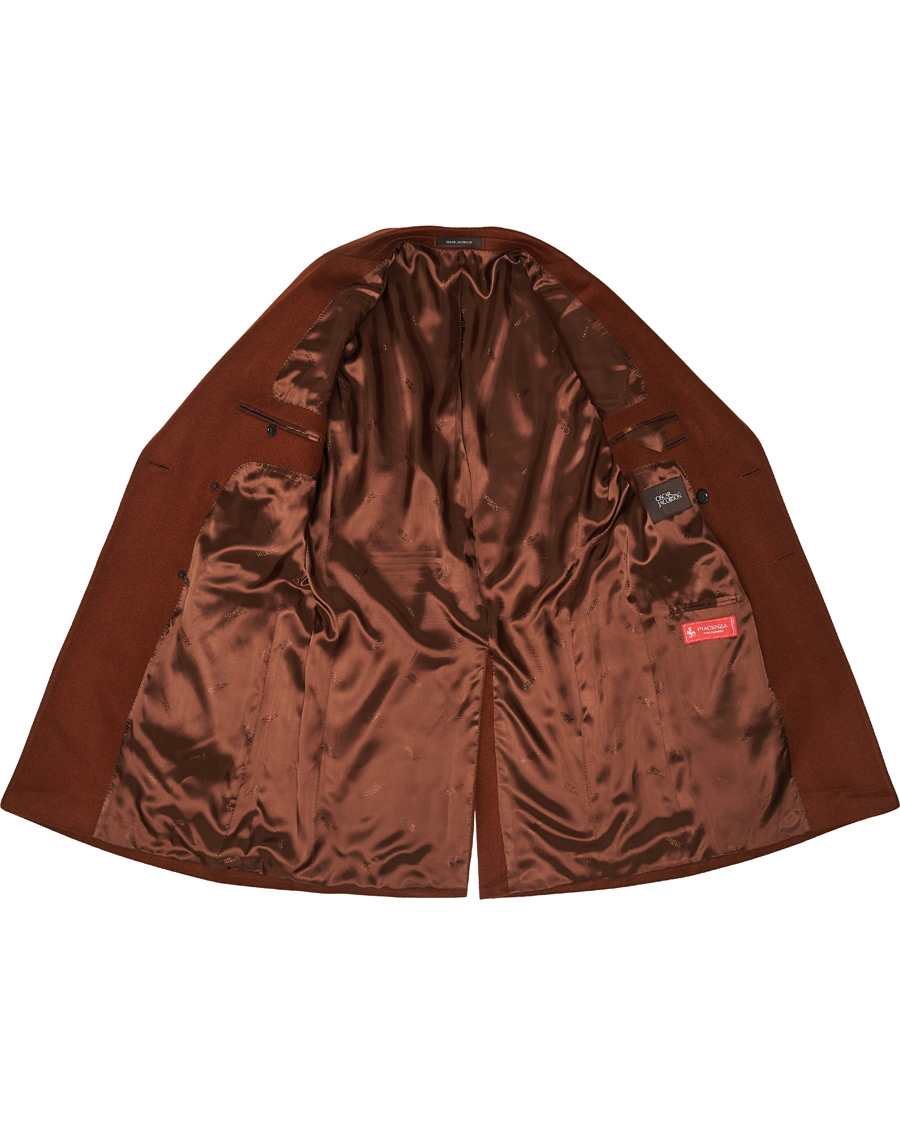 Herren | Jacken | Oscar Jacobson | Sebastian Double Breasted Cashmere Coat Camel