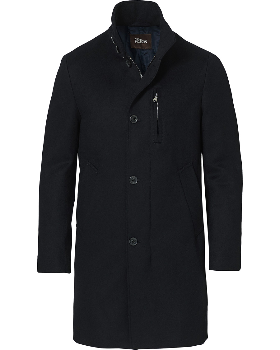 Herren | Jacken | Oscar Jacobson | Landon Loro Piana Jacket Navy