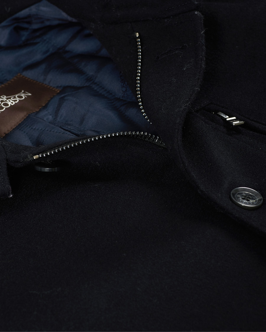 Herren | Jacken | Oscar Jacobson | Landon Loro Piana Jacket Navy