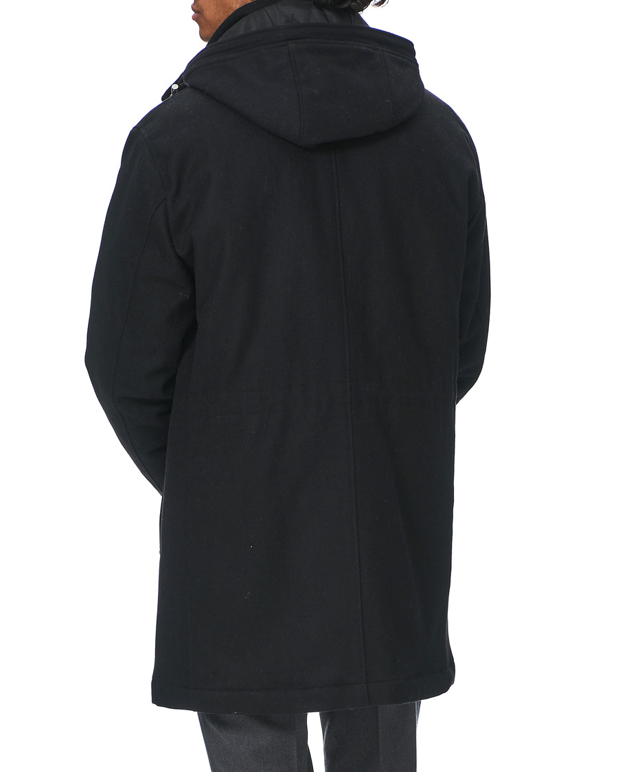 Herren | Jacken | Oscar Jacobson | Dammond Padded Wool Parka Black