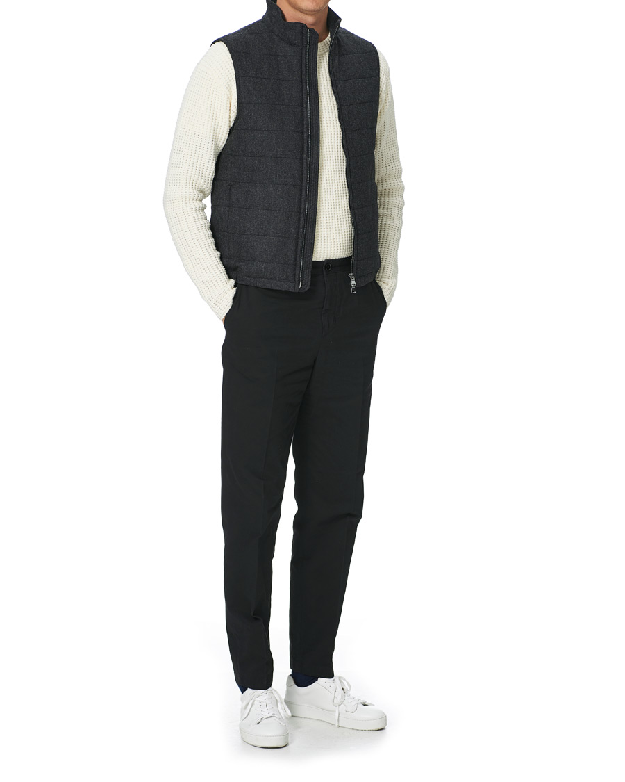 Herren | Jacken | Oscar Jacobson | Liner EVO Flannel Waistcoat Charcoal