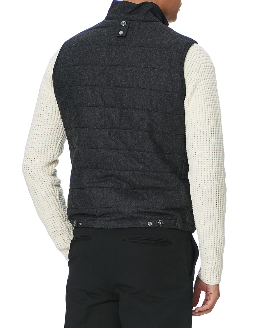 Herren | Jacken | Oscar Jacobson | Liner EVO Flannel Waistcoat Charcoal