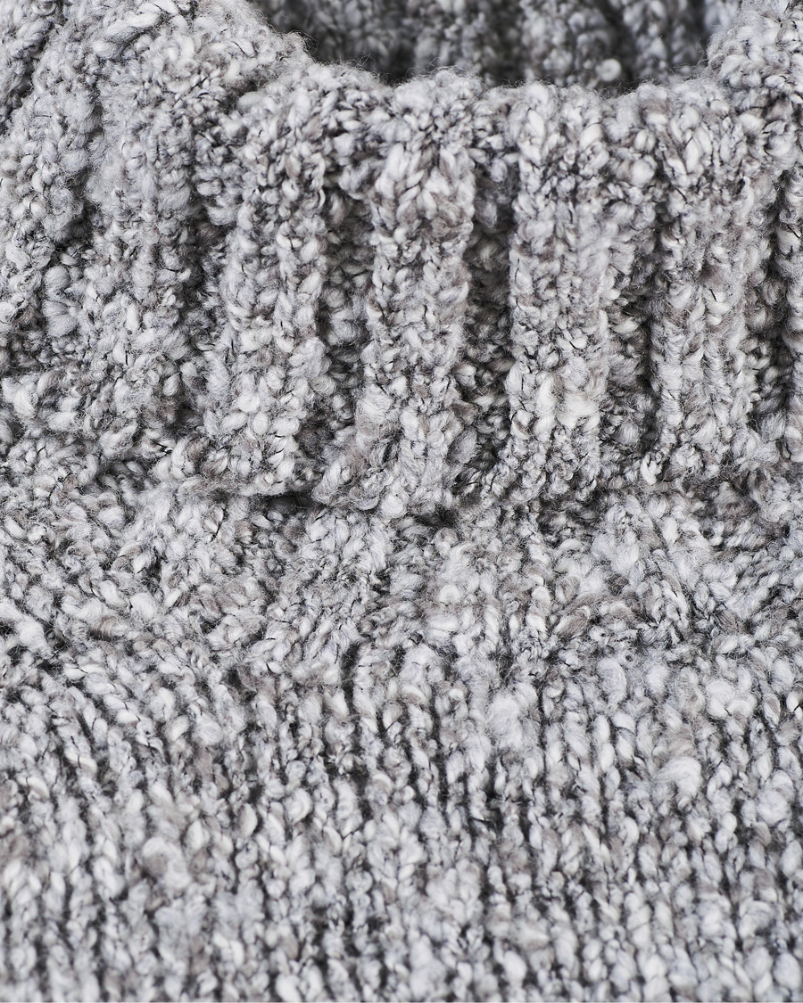 Herren | Pullover | Oscar Jacobson | Kristopher Heavy Knitted Rollneck Grey