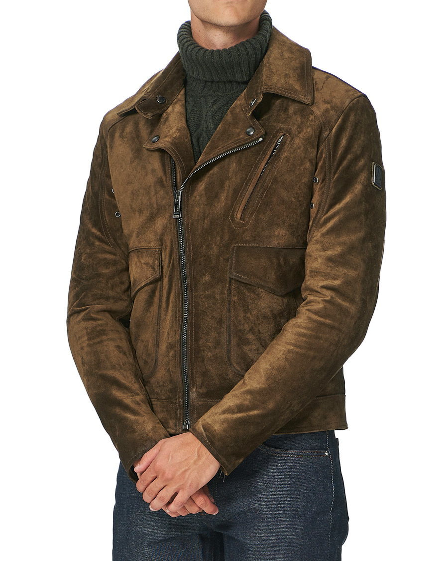 Herren | Jacken | Belstaff | Charlie Suede Jacket Windsor Moss