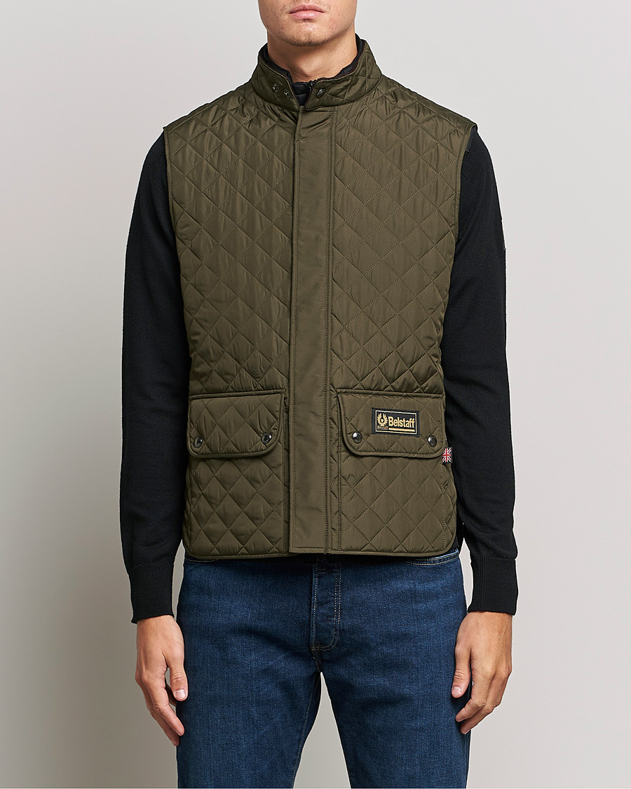 Herren | Best of British | Belstaff | Waistcoat Quilted Faded Olive