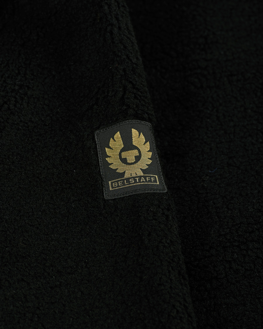 Herren | Pullover | Belstaff | Herne Full Zip Pile Fleece Black