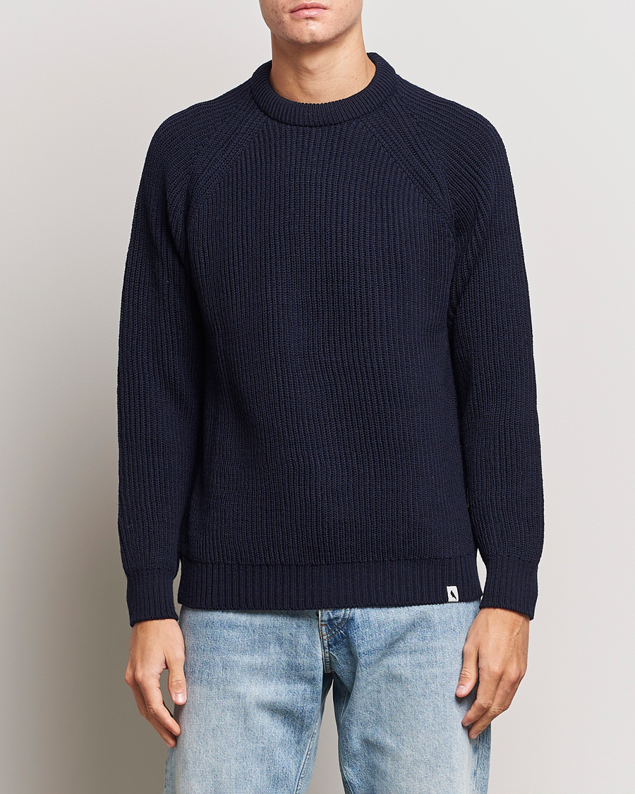 Herren |  | Peregrine | Ford Knitted Wool Jumper Navy