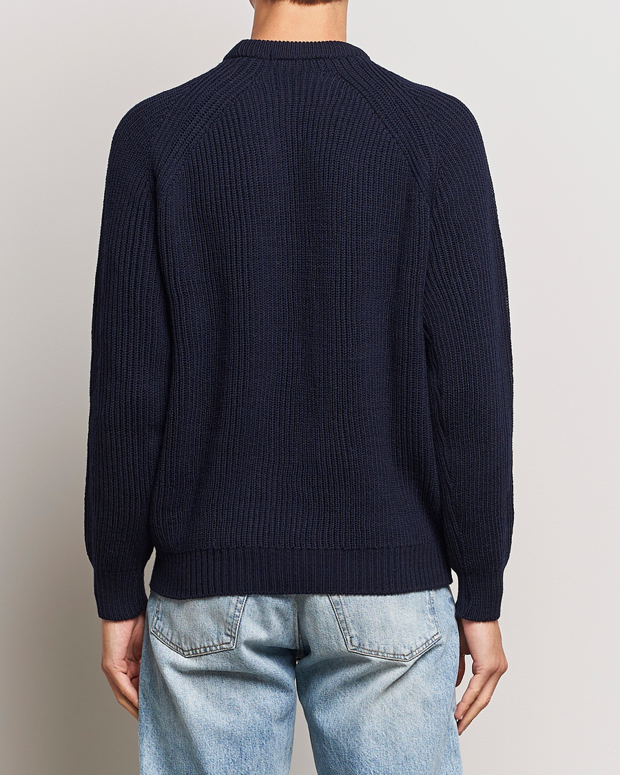 Herren | Pullover | Peregrine | Ford Knitted Wool Jumper Navy